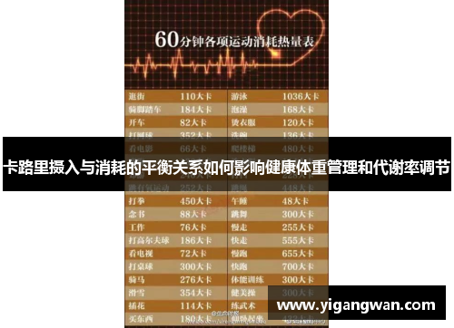 卡路里摄入与消耗的平衡关系如何影响健康体重管理和代谢率调节